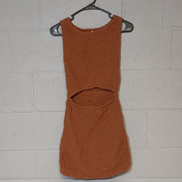 Free People Scarlett Textured Stretchy Mini Dress Size XS - Picture 2 of 6